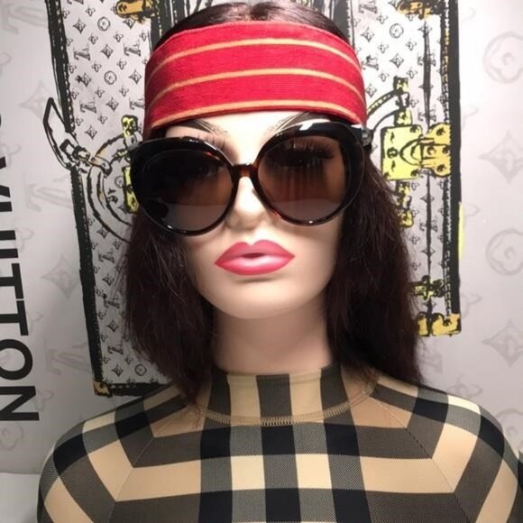 New Authentic Balenciaga Tortoise Shell Sunglasses BB0024SA 001 - Picture 5 of 12